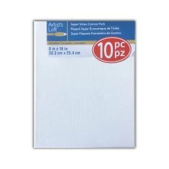 10 Pack 8" X 10" Super Value Canvas By Artist's Loft® Necessities™ -Tailoring Master 10131568 1