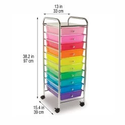 10 Drawer Rolling Cart By Simply Tidy™ -Tailoring Master 10197632 3