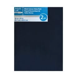 12 Packs: 2 Ct. (24 Total) Black Canvas Value Pack By Artist's Loft™ Necessities™ -Tailoring Master 10384710 1