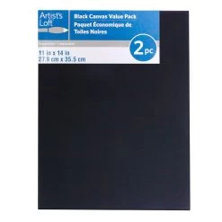 12 Packs: 2 Ct. (24 Total) Black Canvas Value Pack By Artist's Loft™ Necessities™ -Tailoring Master 10385153 1
