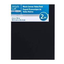 12 Packs: 2 Ct. (24 Total) Black Canvas Value Pack By Artist's Loft™ Necessities™ -Tailoring Master 10385154 1