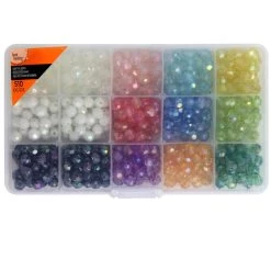 Bead Landing™ Faceted Aurora Borealis Crafting Beads Box -Tailoring Master 10392609