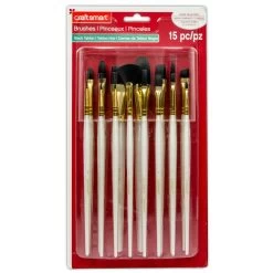 Black Taklon Brush Super Value Pack By Craft Smart® -Tailoring Master 10428969