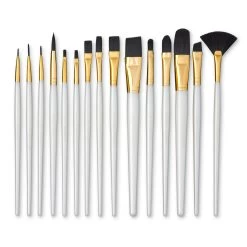 Black Taklon Brush Super Value Pack By Craft Smart®