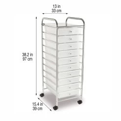 10 Drawer Rolling Cart By Simply Tidy™ -Tailoring Master 10468254 4