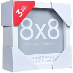 12 Packs: 3 Ct. (36 Total) White 8" X 8" Shadow Boxes, Fundamentals By Studio Décor® -Tailoring Master 10500651 3
