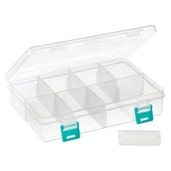 Clear & Turquoise Storage Box By Simply Tidy™ -Tailoring Master 10505021 31