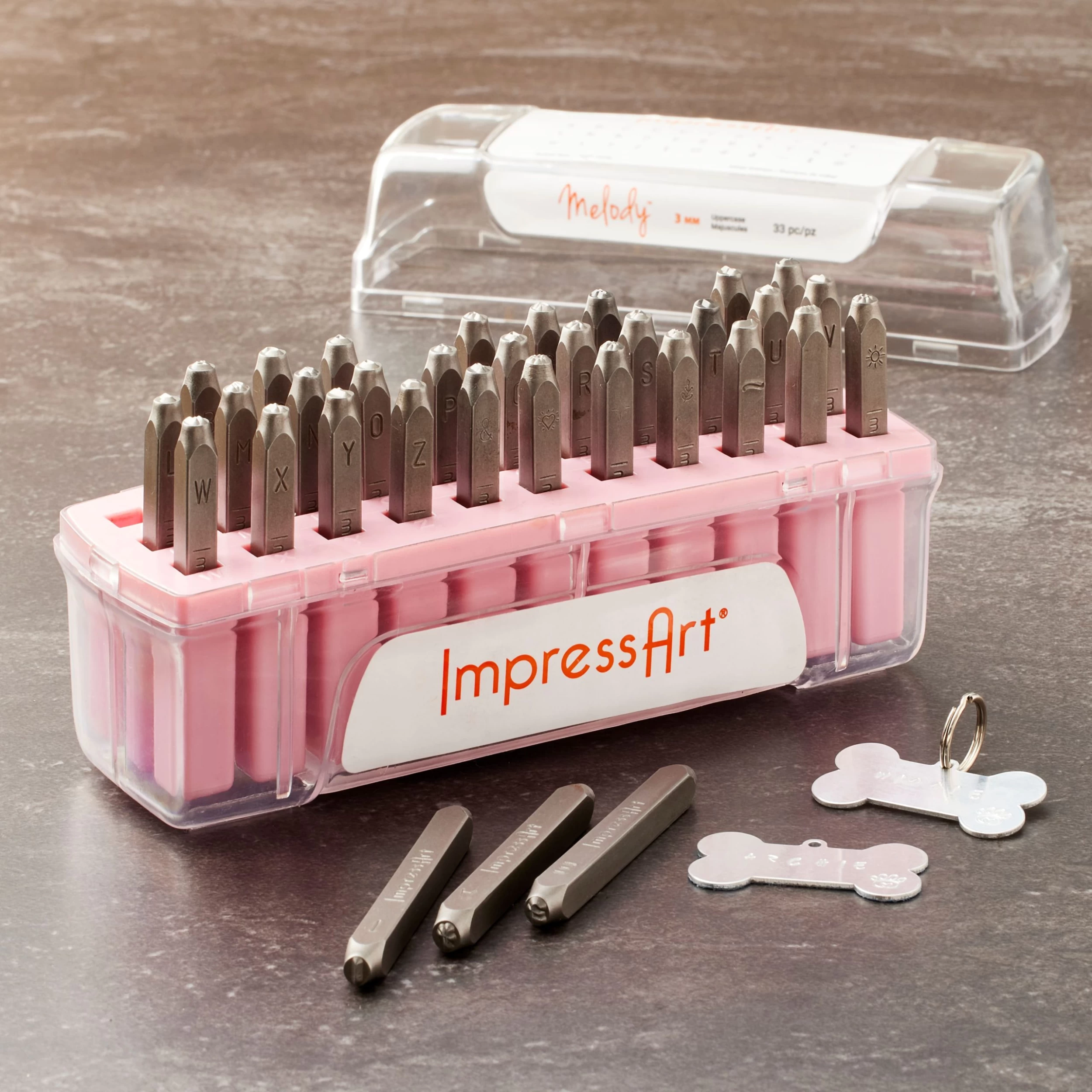 ImpressArt® Melody™ Mid-Range Metal Stamps, Uppercase Letters 2 ImpressArt® Melody™ Mid-Range Metal Stamps, Uppercase Letters - Image 2