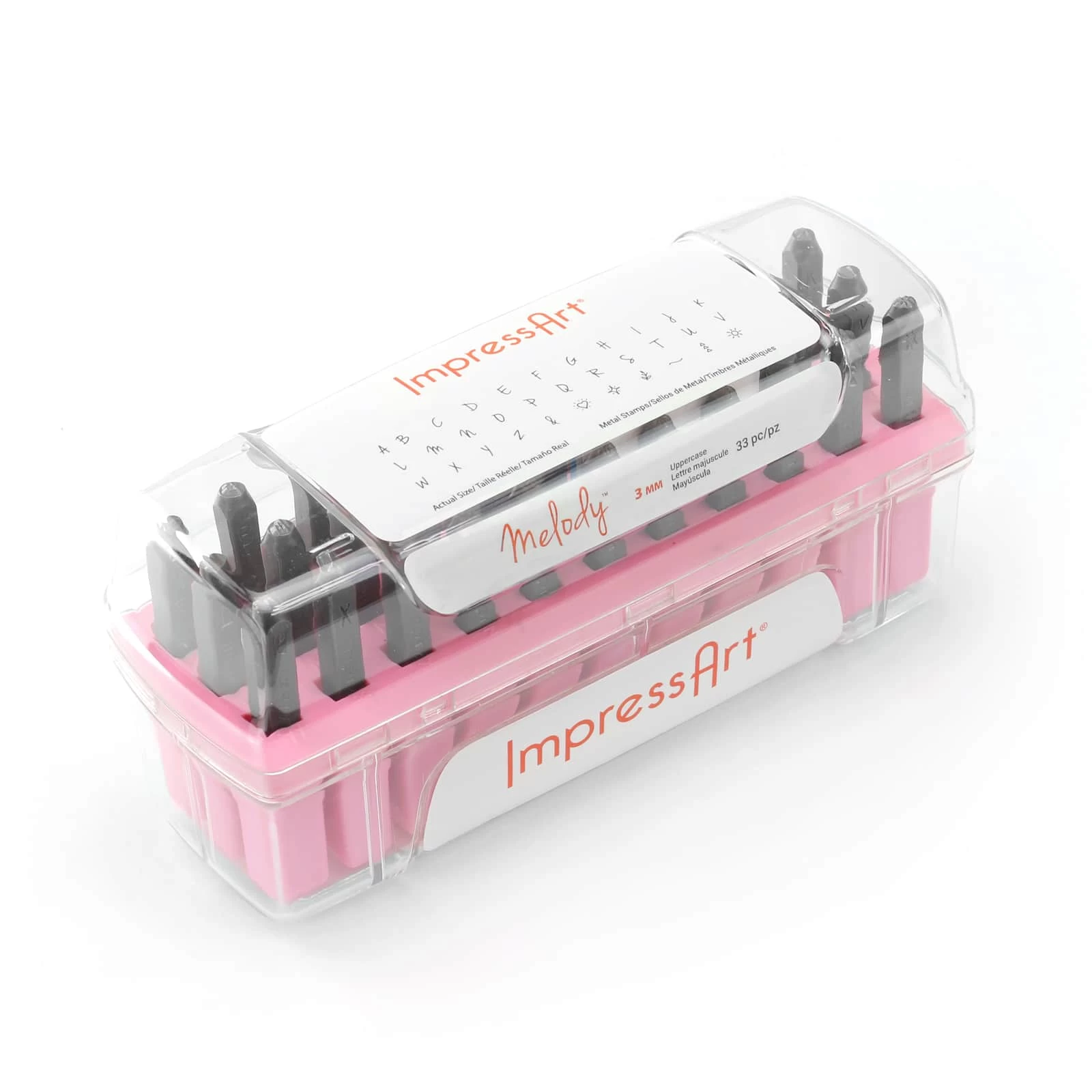 ImpressArt® Melody™ Mid-Range Metal Stamps, Uppercase Letters 4 ImpressArt® Melody™ Mid-Range Metal Stamps, Uppercase Letters - Image 4
