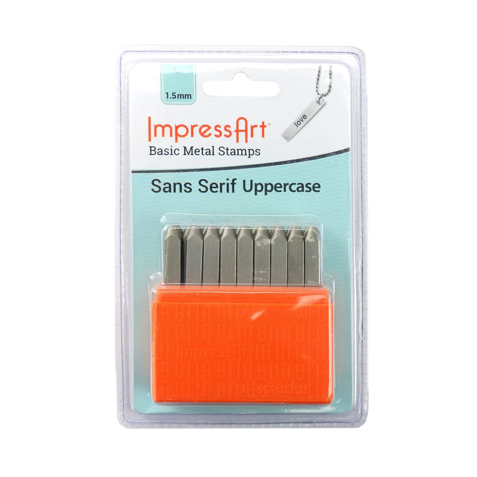 ImpressArt® Basic Metal Stamps, Sans Serif Uppercase Letters 1 ImpressArt® Basic Metal Stamps, Sans Serif Uppercase Letters