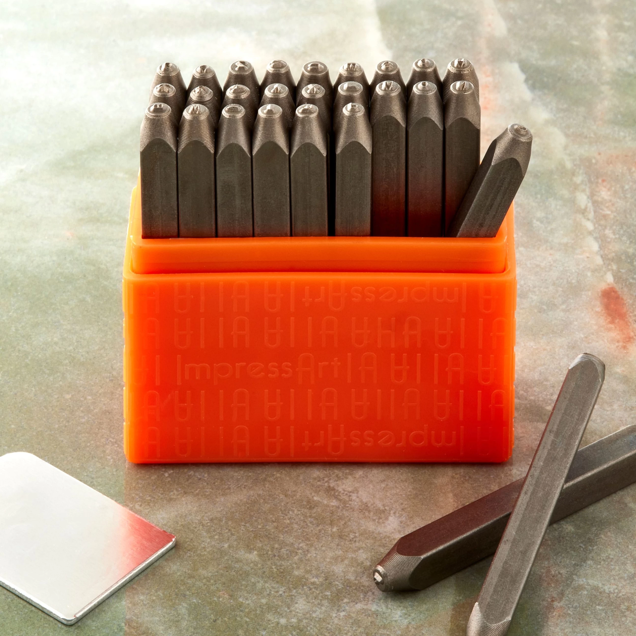 ImpressArt® Basic Metal Stamps, Sans Serif Uppercase Letters 2 ImpressArt® Basic Metal Stamps, Sans Serif Uppercase Letters - Image 2