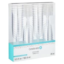 Plastic Wine Glasses By Celebrate It™, 40ct. -Tailoring Master 10569124 30