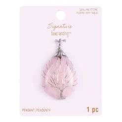 Signature Rose Quartz Wire Wrapped Pendant By Bead Landing™ -Tailoring Master 10580631 1