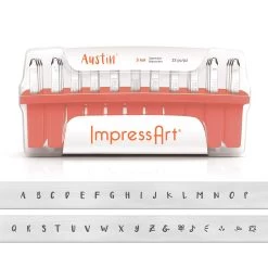 ImpressArt® Austin™ Uppercase Letter Metal Stamp Set