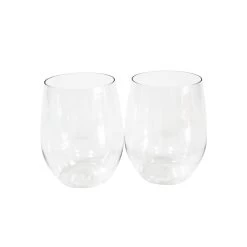 12oz. Clear Plastic Stemless Wine Glasses By Celebrate It™, 20ct.
