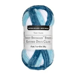 18 Pack: Sweet Snuggles™ Stripes Yarn By Loops & Threads® -Tailoring Master 10621520 1