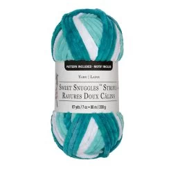 18 Pack: Sweet Snuggles™ Stripes Yarn By Loops & Threads® -Tailoring Master 10621521 1