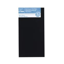 12 Packs: 2 Ct. (24 Total) Black Canvas Value Pack By Artist's Loft™ Necessities™ -Tailoring Master 10622206 1
