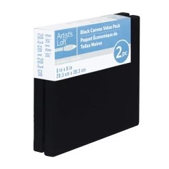 12 Packs: 2 Ct. (24 Total) Black Canvas Value Pack By Artist's Loft™ Necessities™ -Tailoring Master 10622207 4