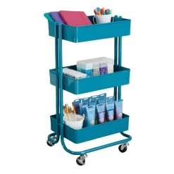 Lexington 3-Tier Rolling Cart By Simply Tidy™ -Tailoring Master 10623988 3