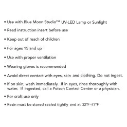 Blue Moon Studio™ UV Resin Craft Hard Type Resin, 2oz. -Tailoring Master 10627463 4