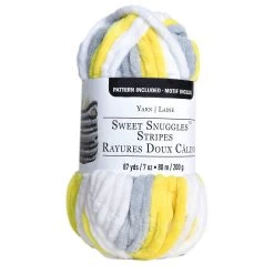 18 Pack: Sweet Snuggles™ Stripes Yarn By Loops & Threads® -Tailoring Master 10640113 1