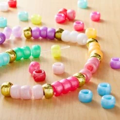 1lb. Multicolor Pony Beads By Creatology™, 6mm X 9mm -Tailoring Master 10647495 20