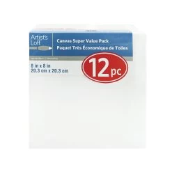 8 Packs: 12 Ct. (96 Total) 8" X 8" Super Value Canvas By Artist's Loft™ Necessities™ -Tailoring Master 10654631 1