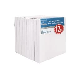 8 Packs: 12 Ct. (96 Total) 8" X 8" Super Value Canvas By Artist's Loft™ Necessities™ -Tailoring Master 10654631 3