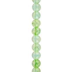 12 Pack: Light Green Dyed Quartz Round Beads, 8mm By Bead Landing™