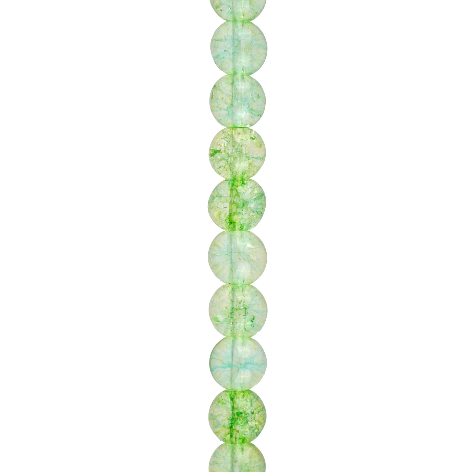 12 Pack: Light Green Dyed Quartz Round Beads, 8mm By Bead Landing™ 1 12 Pack: Light Green Dyed Quartz Round Beads, 8mm By Bead Landing™