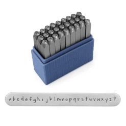 ImpressArt® Basic Lowercase Denim Daze Letter Stamps, 3mm