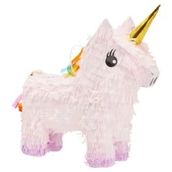 Unicorn Pinata For Girls Birthday Party - Unicorn, Princess Or Rainbow Theme Birthday Party Supplies (Pink, Small, 13x15.5x5 In)