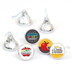 Big Dot Of Happiness Teacher Retirement - Happy Retirement Party Round Candy Sticker Favors - Labels Fits Chocolate Candy (1 Sheet Of 108)