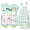 Big Dot Of Happiness Whole Llama Fun - Picture Bingo Cards And Markers - Llama Fiesta Baby Shower Shaped Bingo Game - Set Of 18
