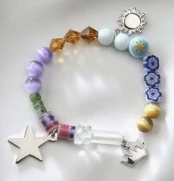 Roman America The Beautiful Glass Beaded Story Bracelet