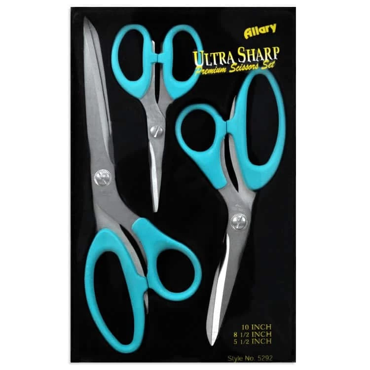 Allary Ultra Sharp Premium Scissors Set, 3 Pieces 1 Allary Ultra Sharp Premium Scissors Set, 3 Pieces
