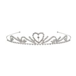 Beistle Pack Of 6 Princess Heart Design With Clear Rhinestones Royal Tiara