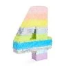 Large Number 4 Pinata For Girl's 4th Birthday Party Decorations, Rainbow Pastel (21 X 15 X 4 In)