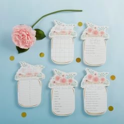 Kate Aspen® Floral Mason Jar Baby Shower 5-Game Card Set -Tailoring Master D235071S 3