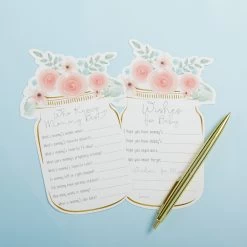 Kate Aspen® Floral Mason Jar Baby Shower 5-Game Card Set -Tailoring Master D235071S 5