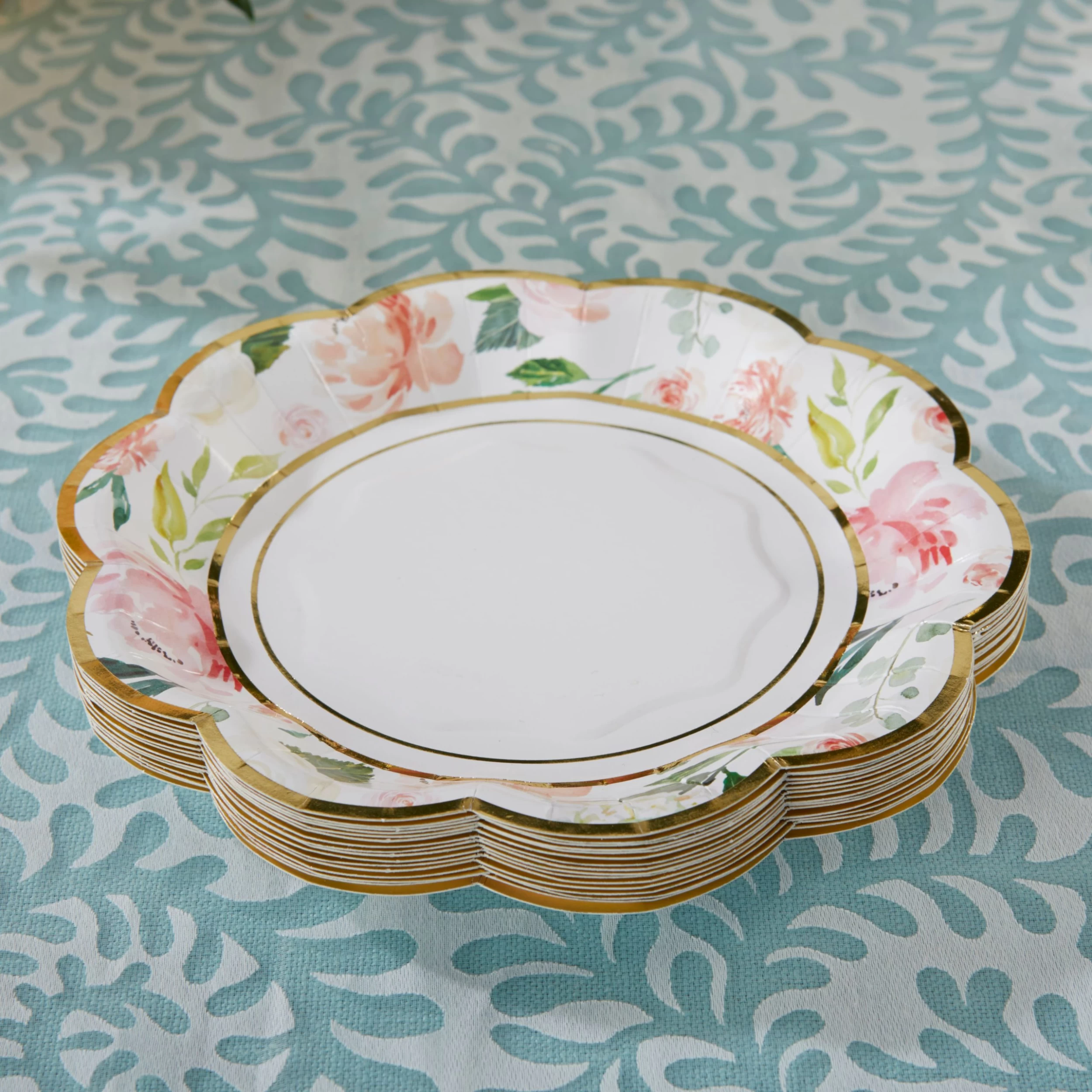 Kate Aspen® 7" Brunch Floral Paper Plates, 32ct. 3 Kate Aspen® 7" Brunch Floral Paper Plates, 32ct. - Image 3