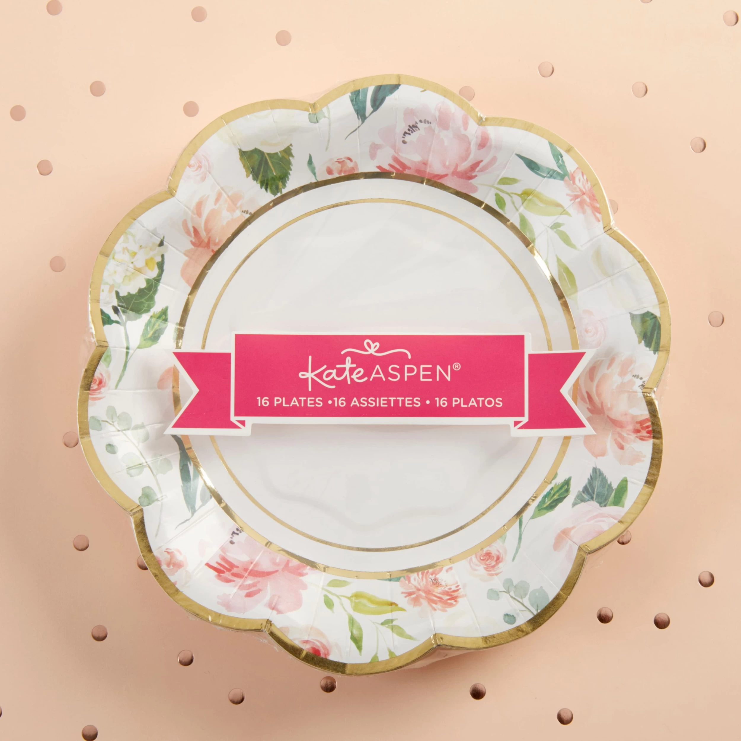 Kate Aspen® 7" Brunch Floral Paper Plates, 32ct. 6 Kate Aspen® 7" Brunch Floral Paper Plates, 32ct. - Image 6