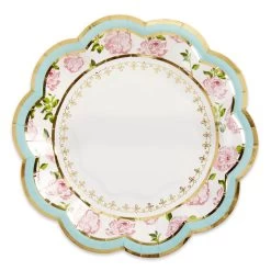 Kate Aspen® 7" Blue Tea Time Whimsy Paper Plates, 32ct.
