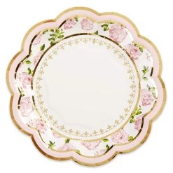 Kate Aspen® 7" Pink Tea Time Whimsy Paper Plates, 32ct.