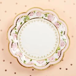 Kate Aspen® 7" Pink Tea Time Whimsy Paper Plates, 32ct. -Tailoring Master D235079S 3