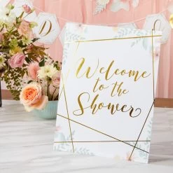 Kate Aspen® Geometric Floral Bridal Shower Party Décor Kit With Gold Foil -Tailoring Master D235084S 5