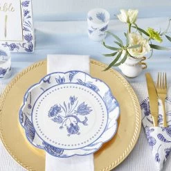 Kate Aspen® 9" Blue Willow Premium Paper Plates, 32ct. -Tailoring Master D332697S 4