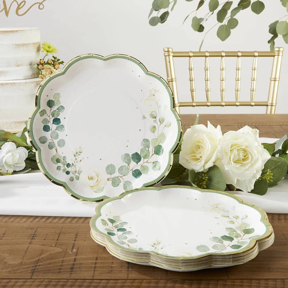 Kate Aspen® 9" Botanical Garden Premium Paper Plates, 32ct. 2 Kate Aspen® 9" Botanical Garden Premium Paper Plates, 32ct. - Image 2