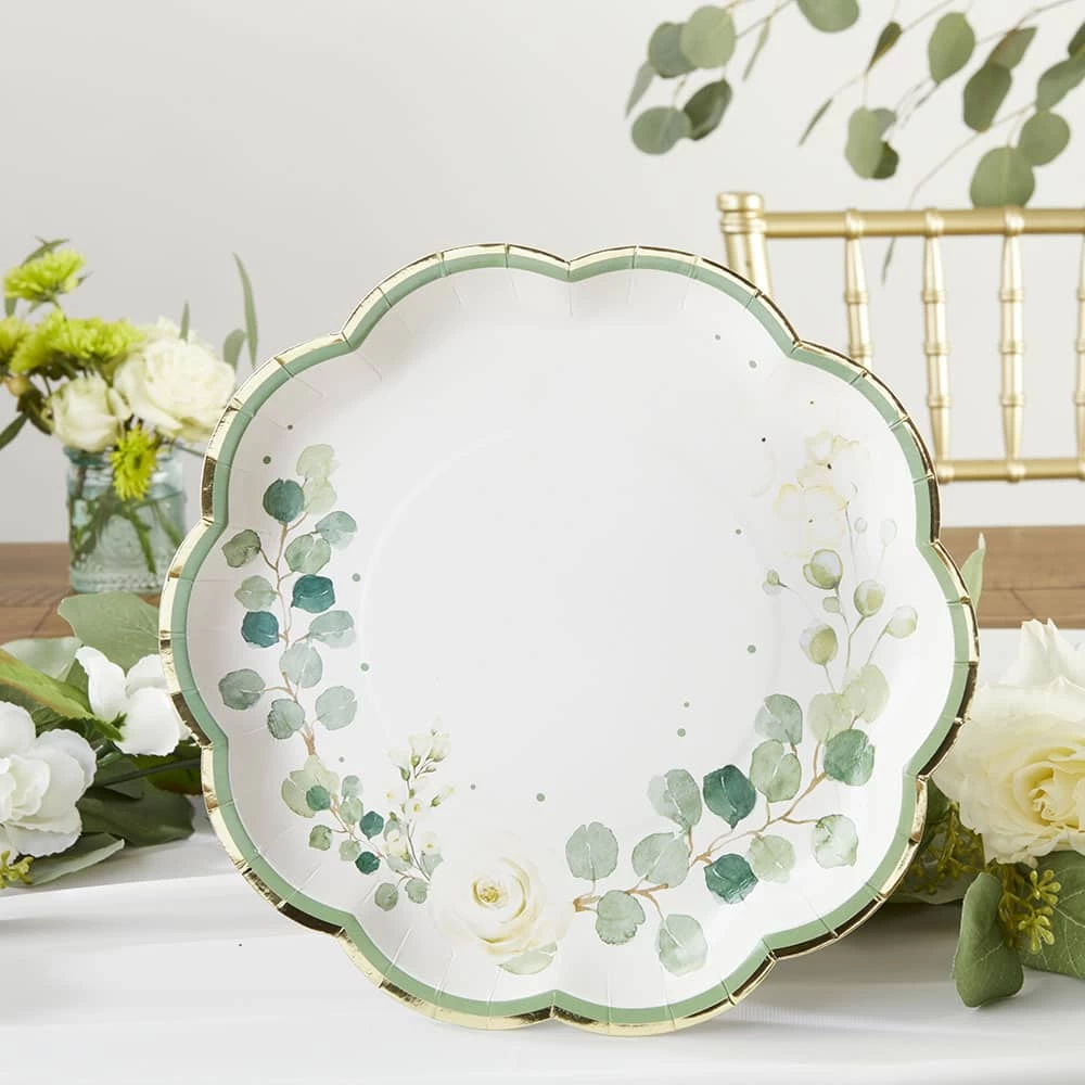 Kate Aspen® 9" Botanical Garden Premium Paper Plates, 32ct. 3 Kate Aspen® 9" Botanical Garden Premium Paper Plates, 32ct. - Image 3